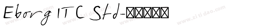 Eborg ITC Std字体转换